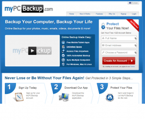 My PC Backup is een cloud opslag service